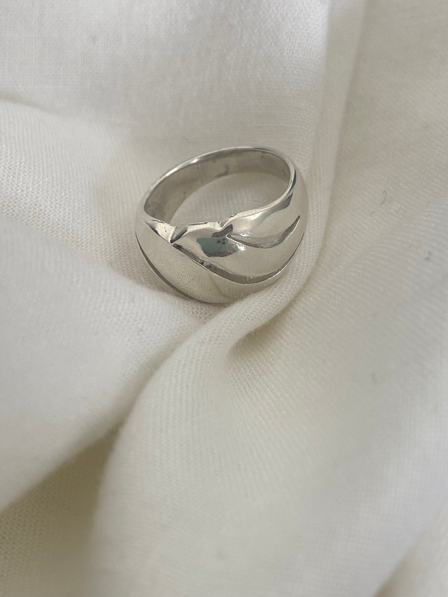 Silver Hoop Ring