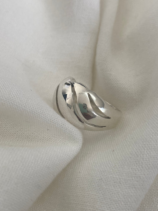 Silver Hoop Ring