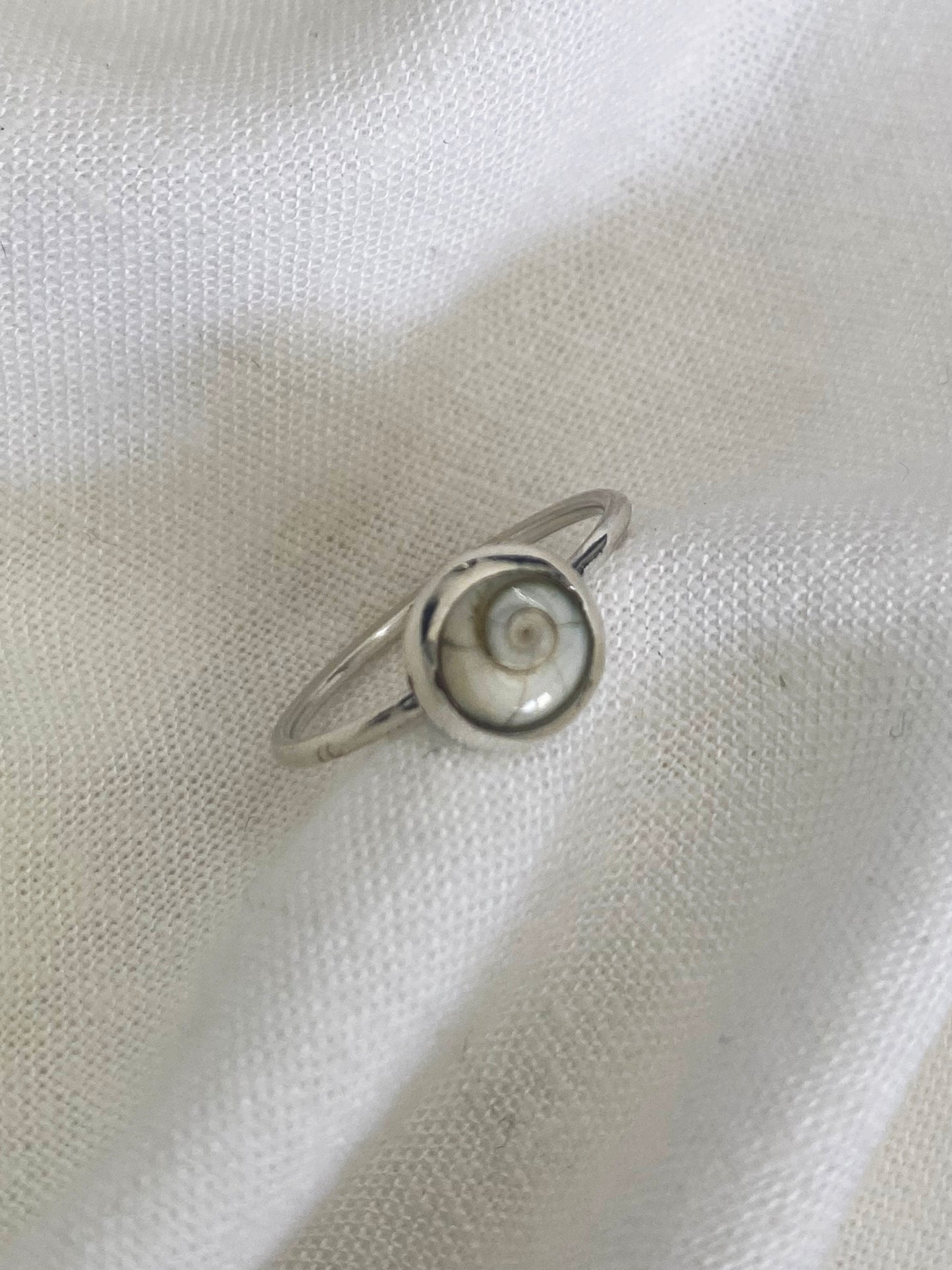 Silver Shiva Eye Ring