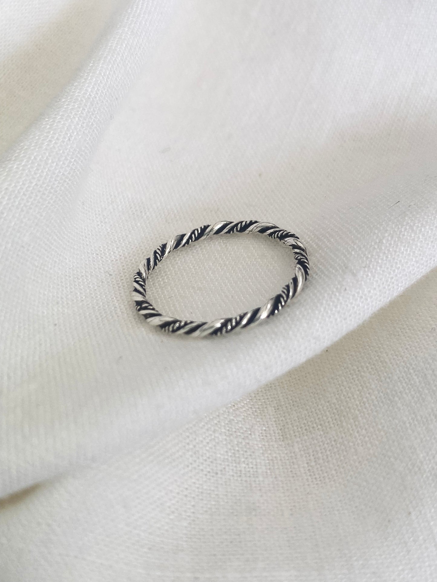 Silver Twisted Ring