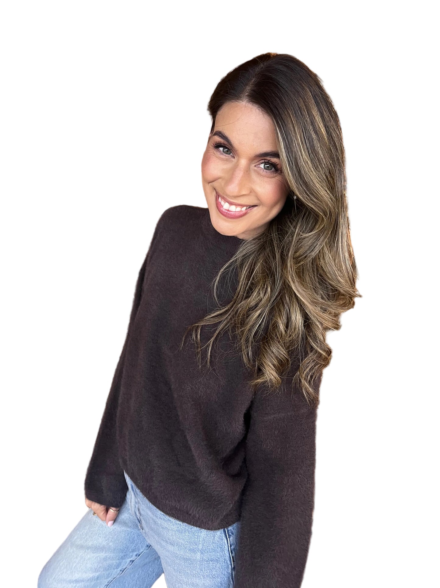 Fluffy Jumper - Dark Chocolate