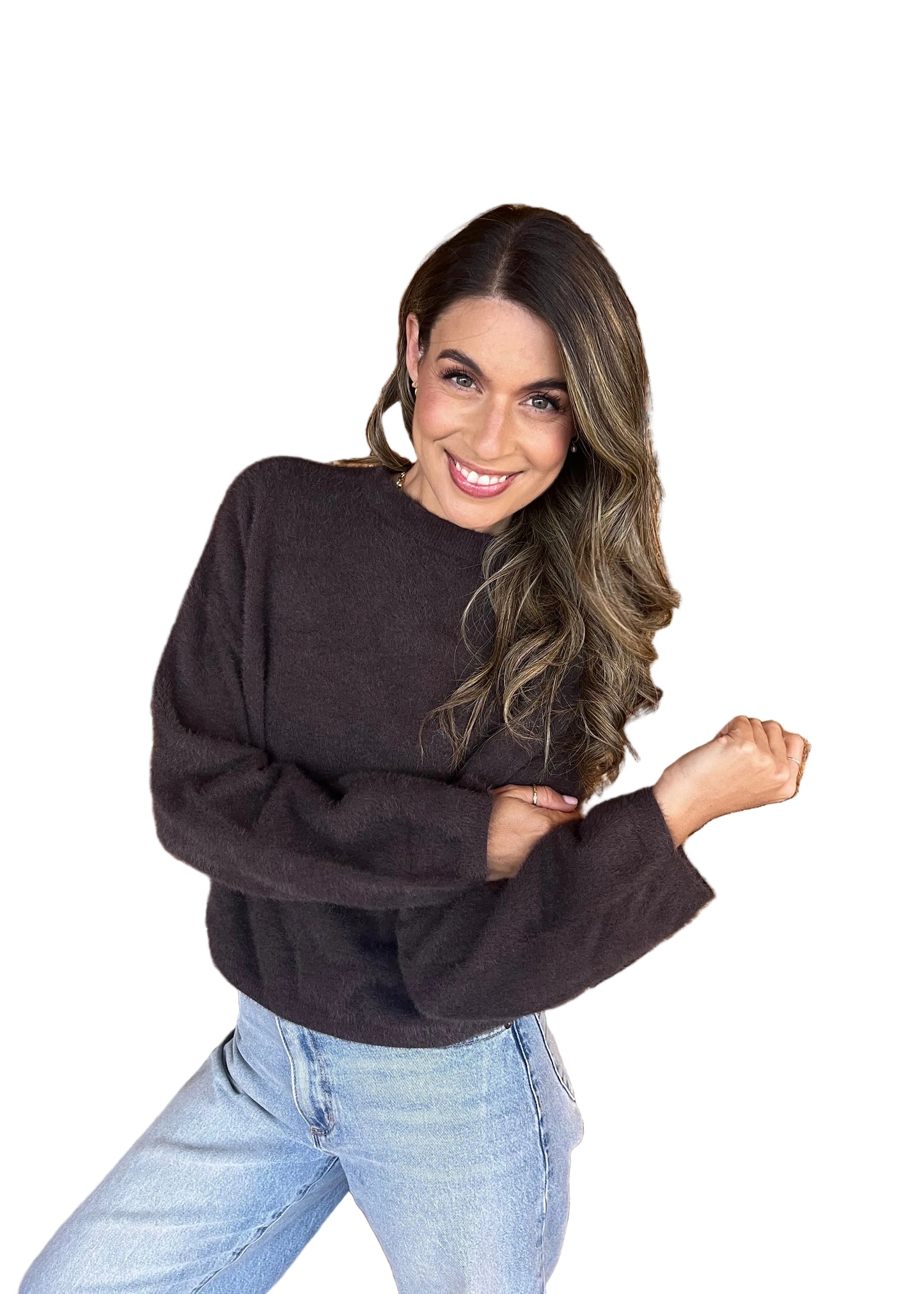 Fluffy Jumper - Dark Chocolate