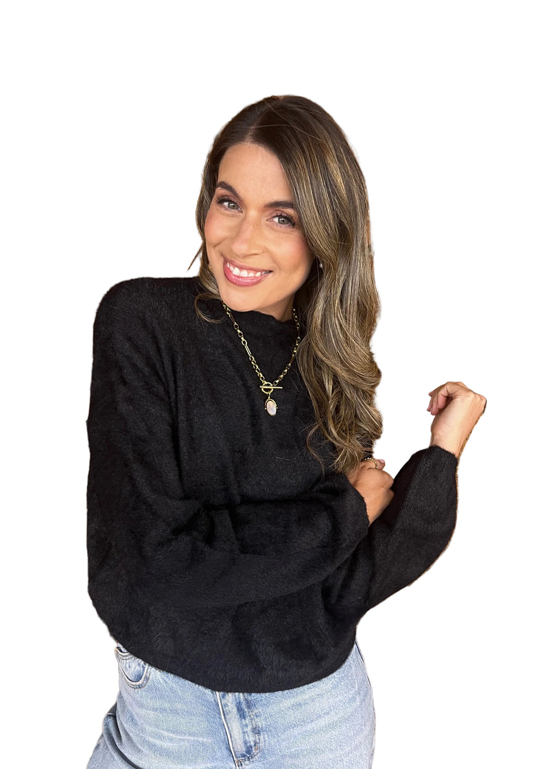 Fluffy Jumper - Black