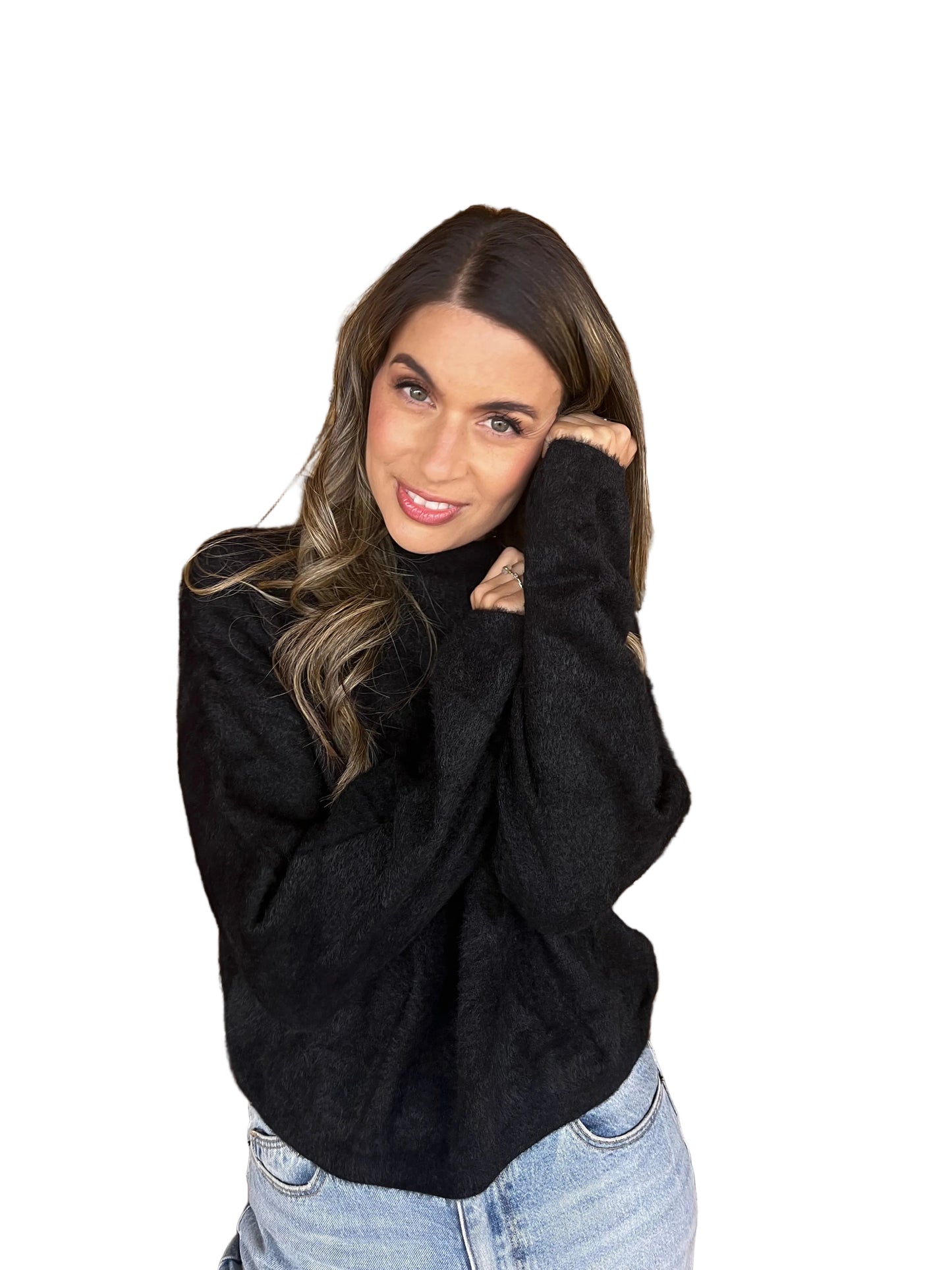Fluffy Jumper - Black