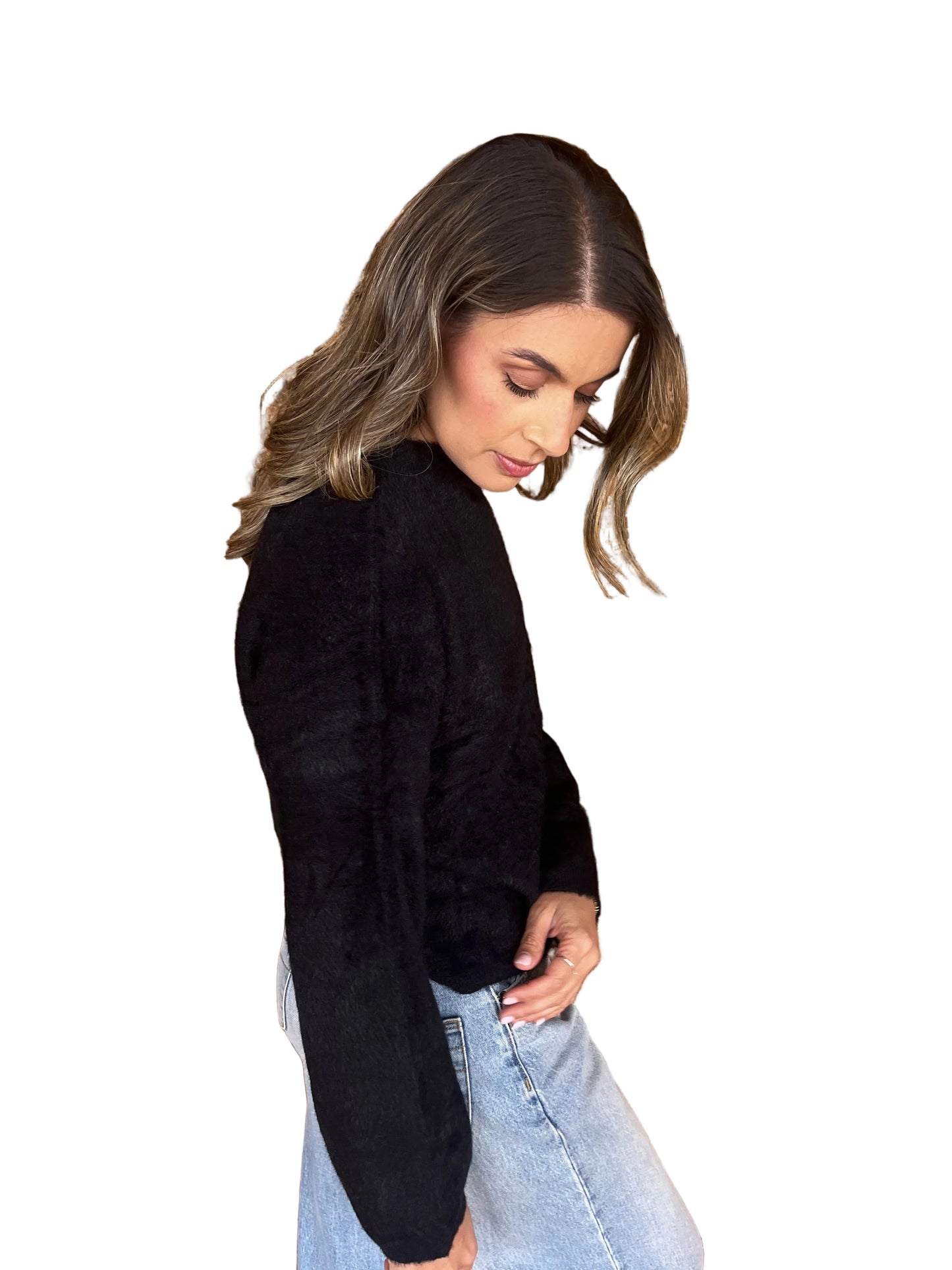 Fluffy Jumper - Black
