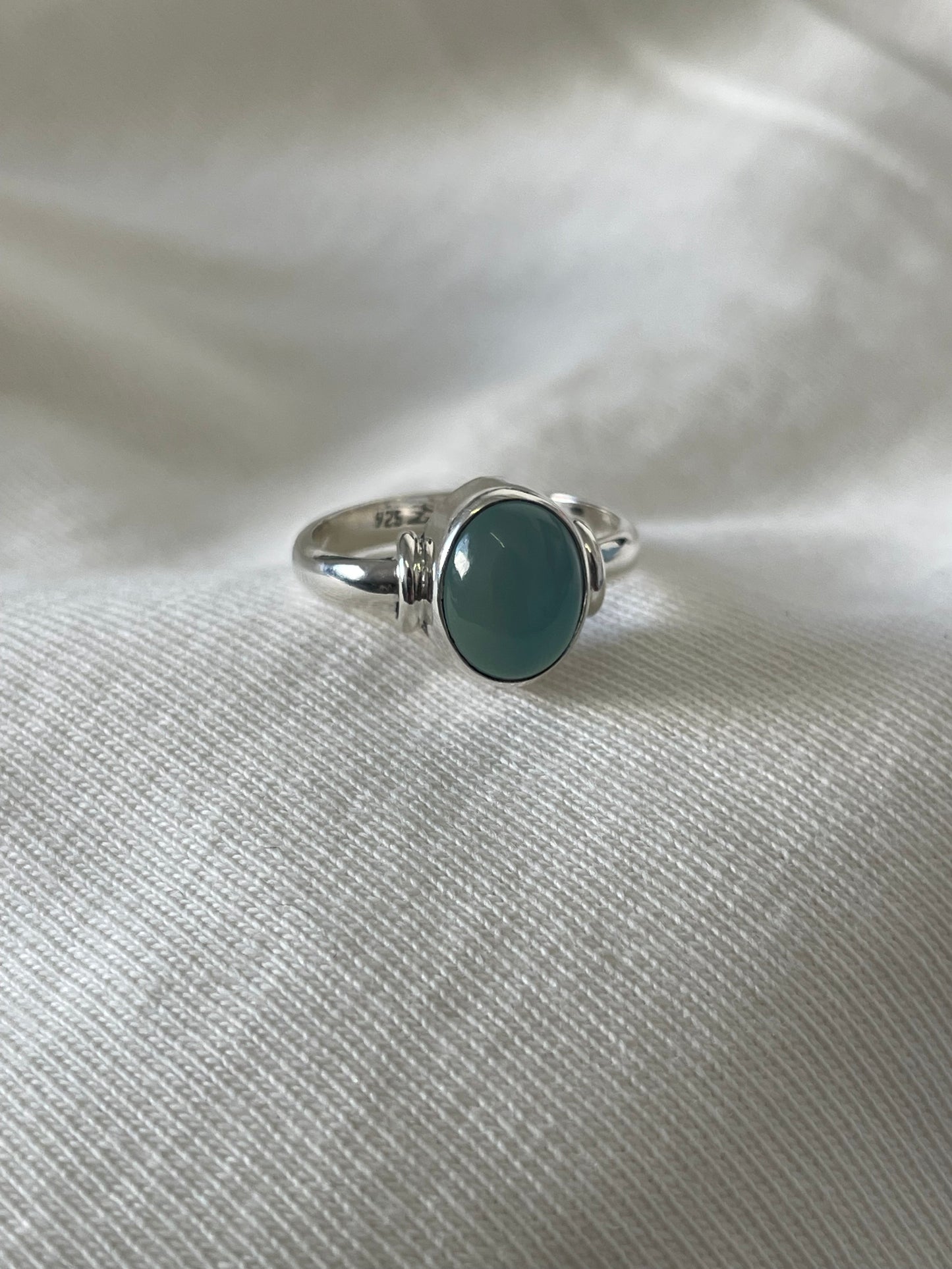 Hola Bella Blue Chalcedony Ring