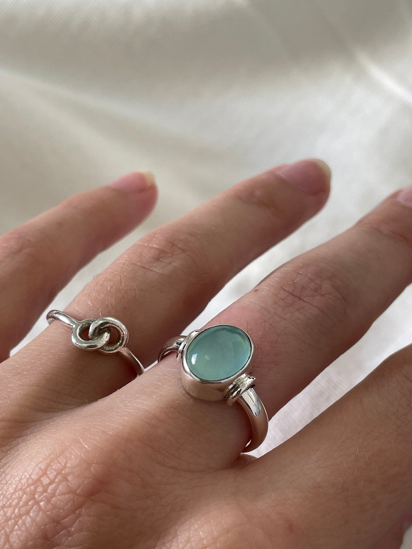 Hola Bella Blue Chalcedony Ring