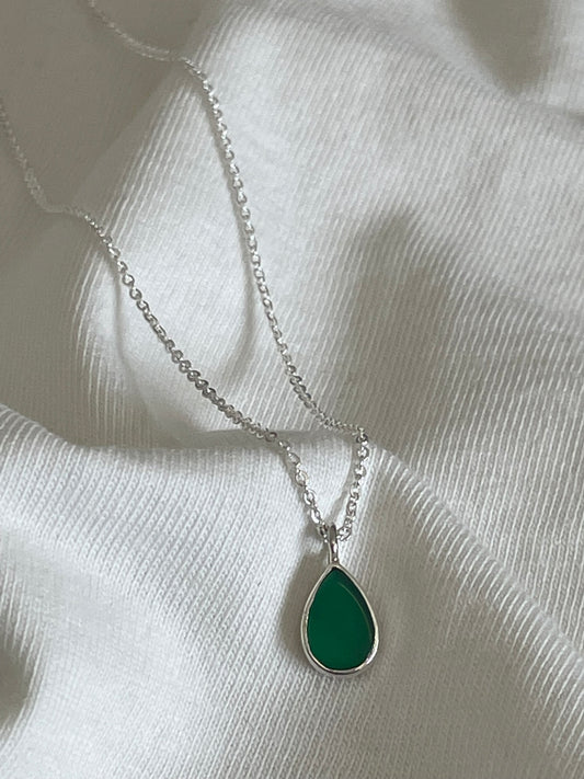 Hola Bella Green Onyx Necklace