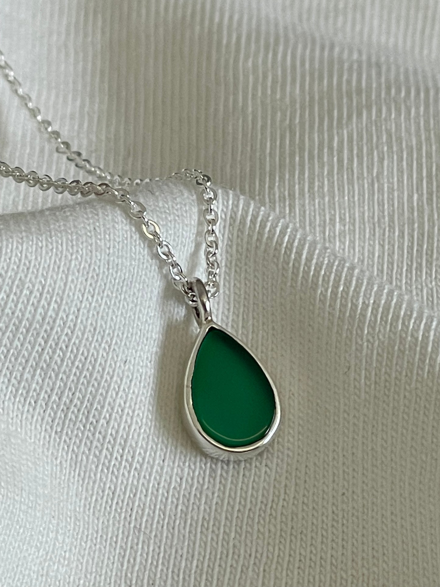 Hola Bella Green Onyx Necklace