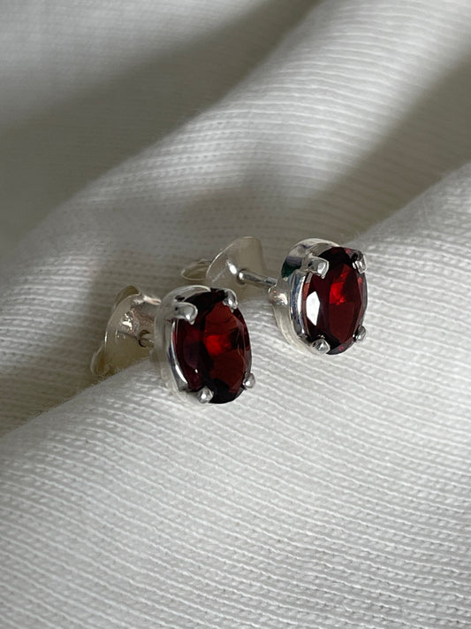 Garnet Studs