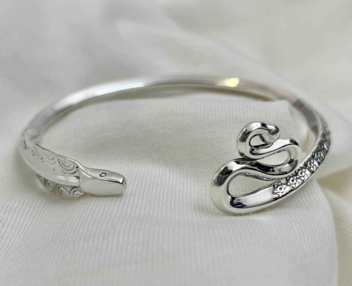 Silver Cobra Bangle