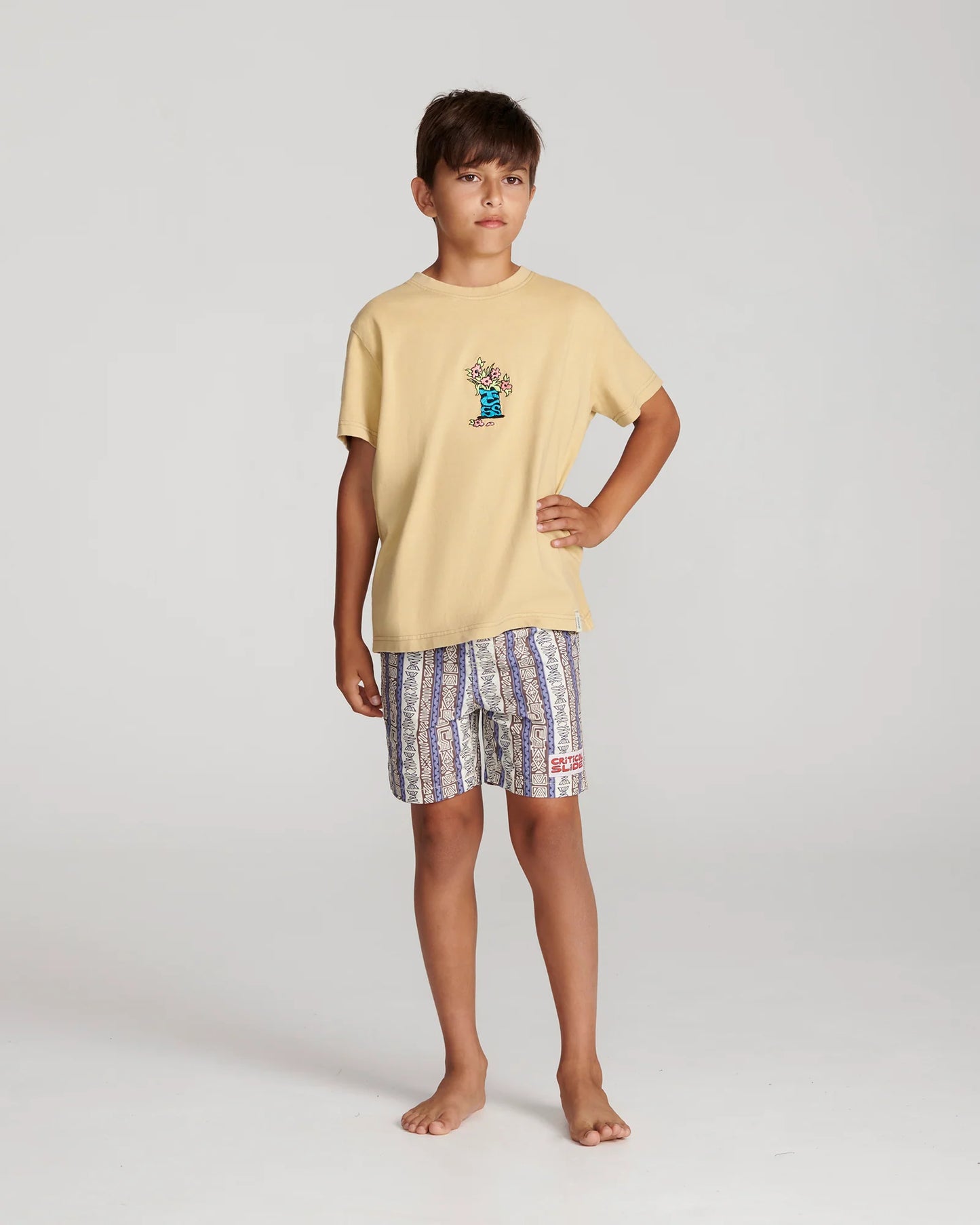 Bunched Kids Tee - Cinnamon