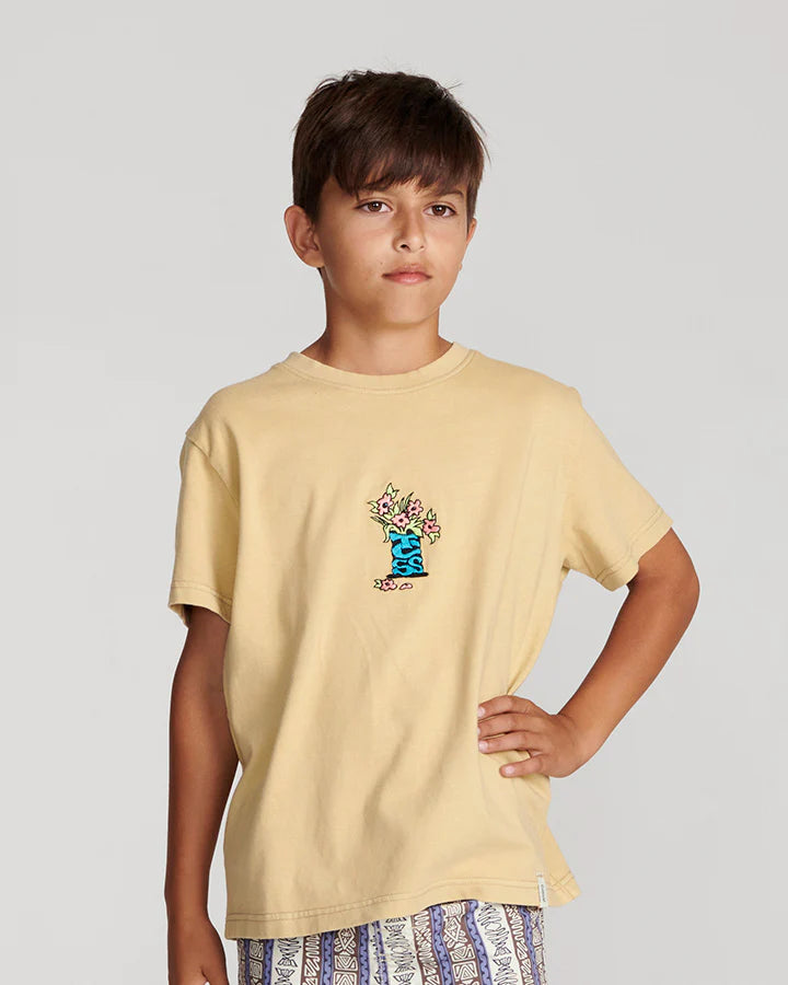 Bunched Kids Tee - Cinnamon