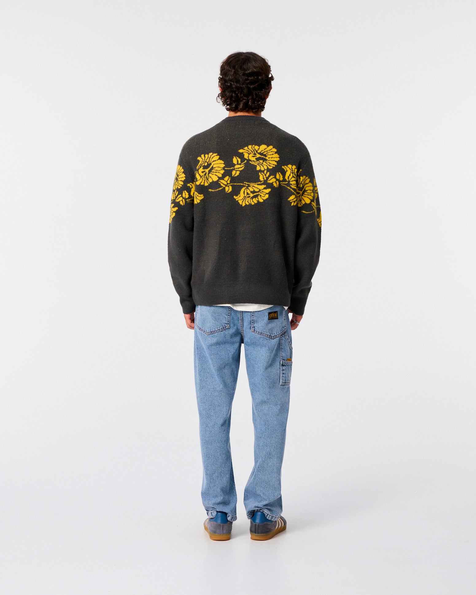 Peace Flower Crew Knit - Phantom - photo 3