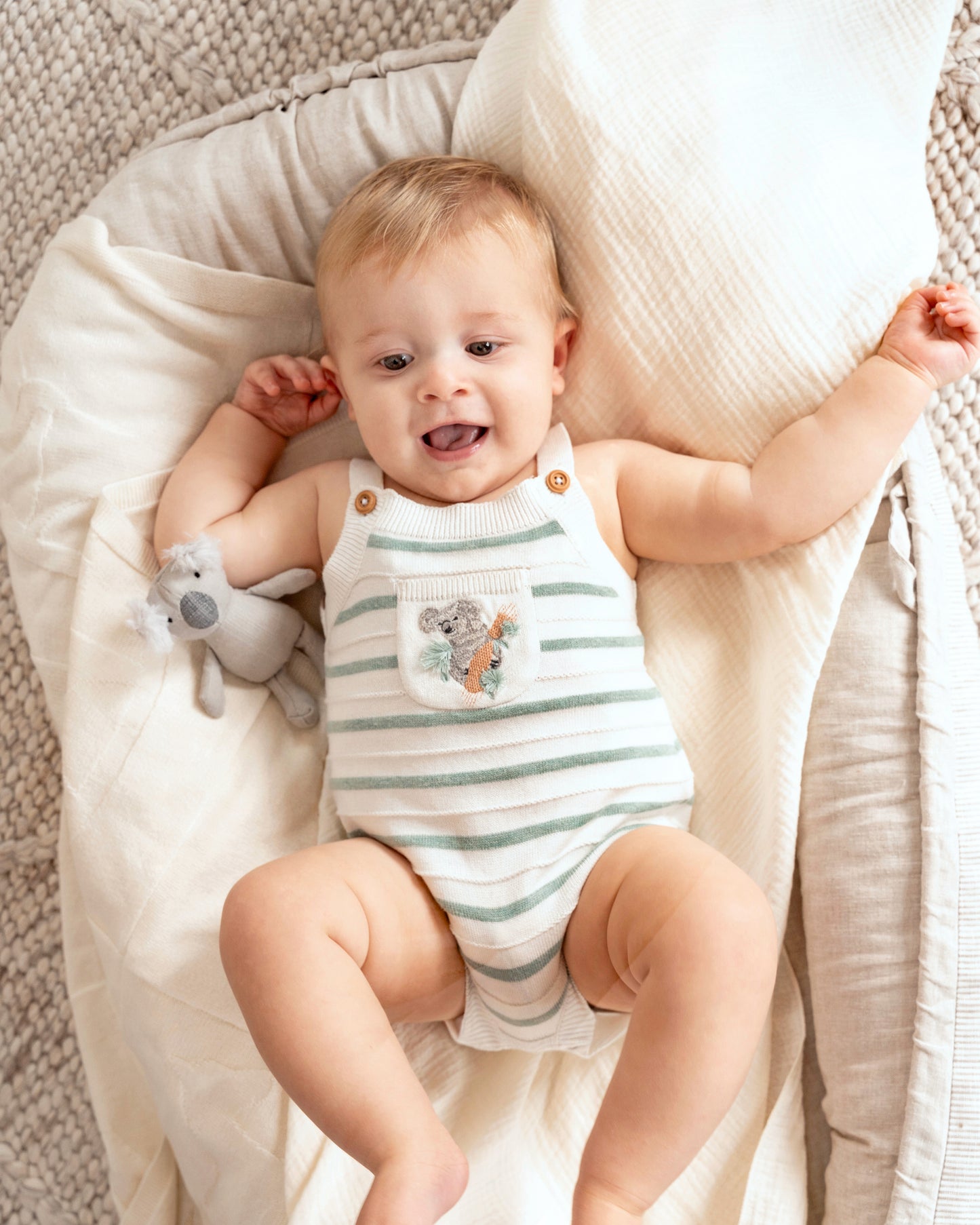 Taylor Organic Knitted Bodysuit - Taylor Stripe