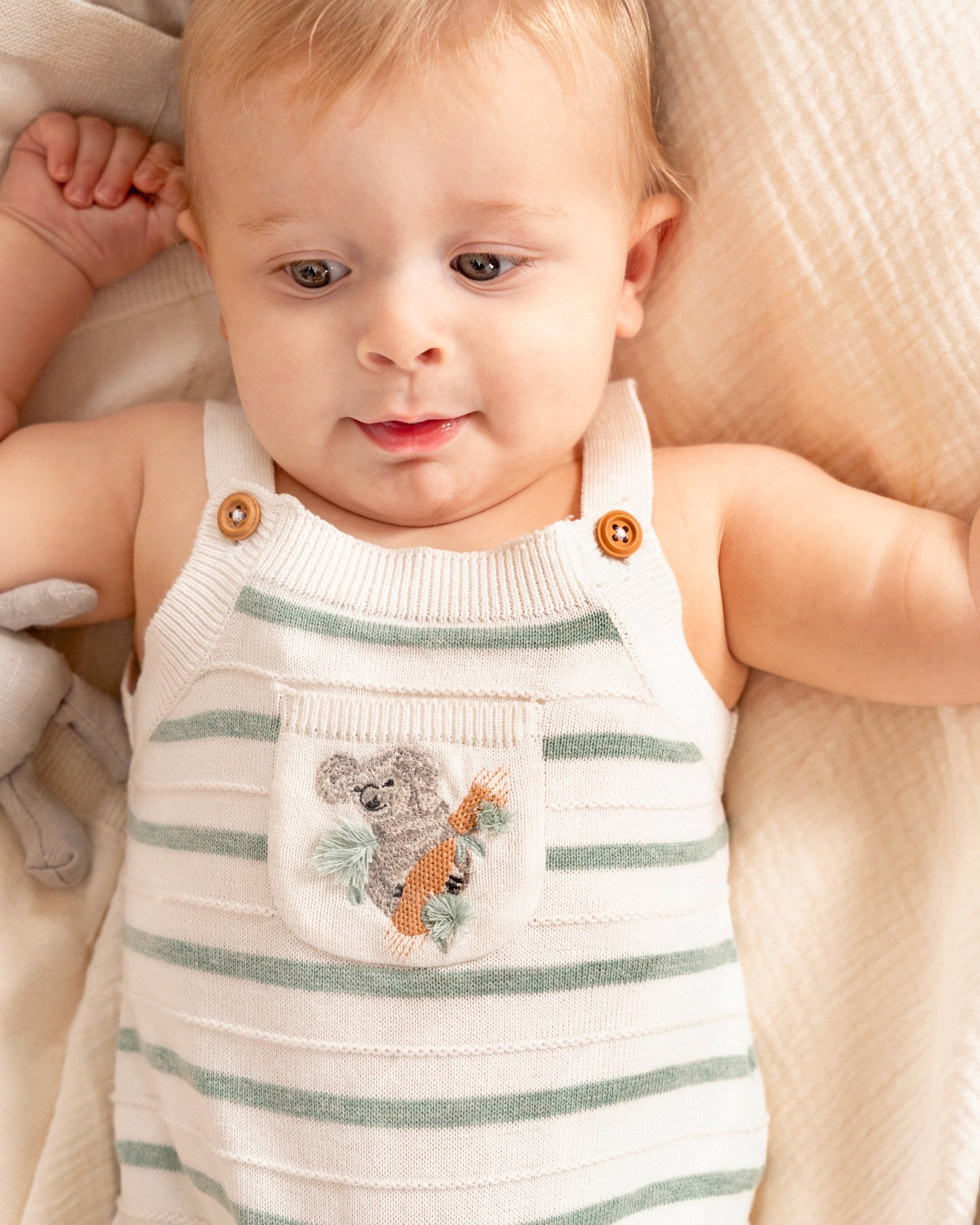 Taylor Organic Knitted Bodysuit - Taylor Stripe