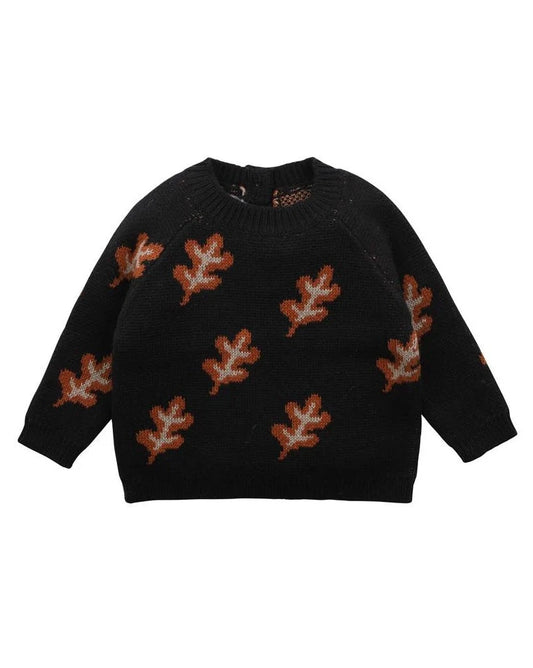 Eli Autum Knitted Jumper - Charcoal