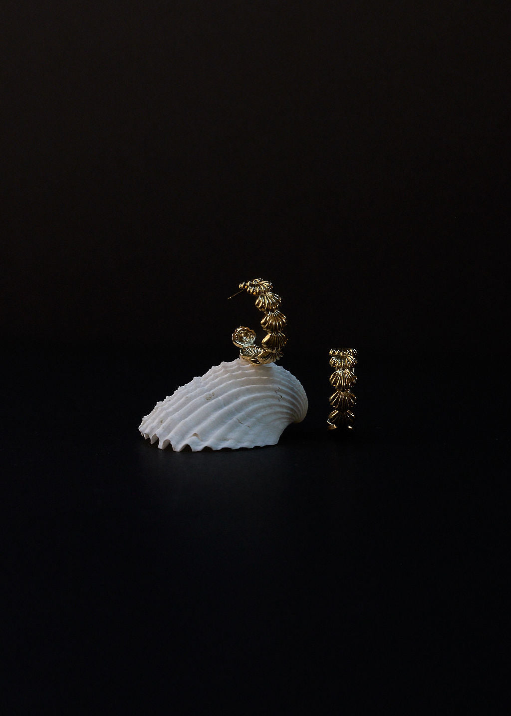 Siren Hoop Earrings Gold - photo 3
