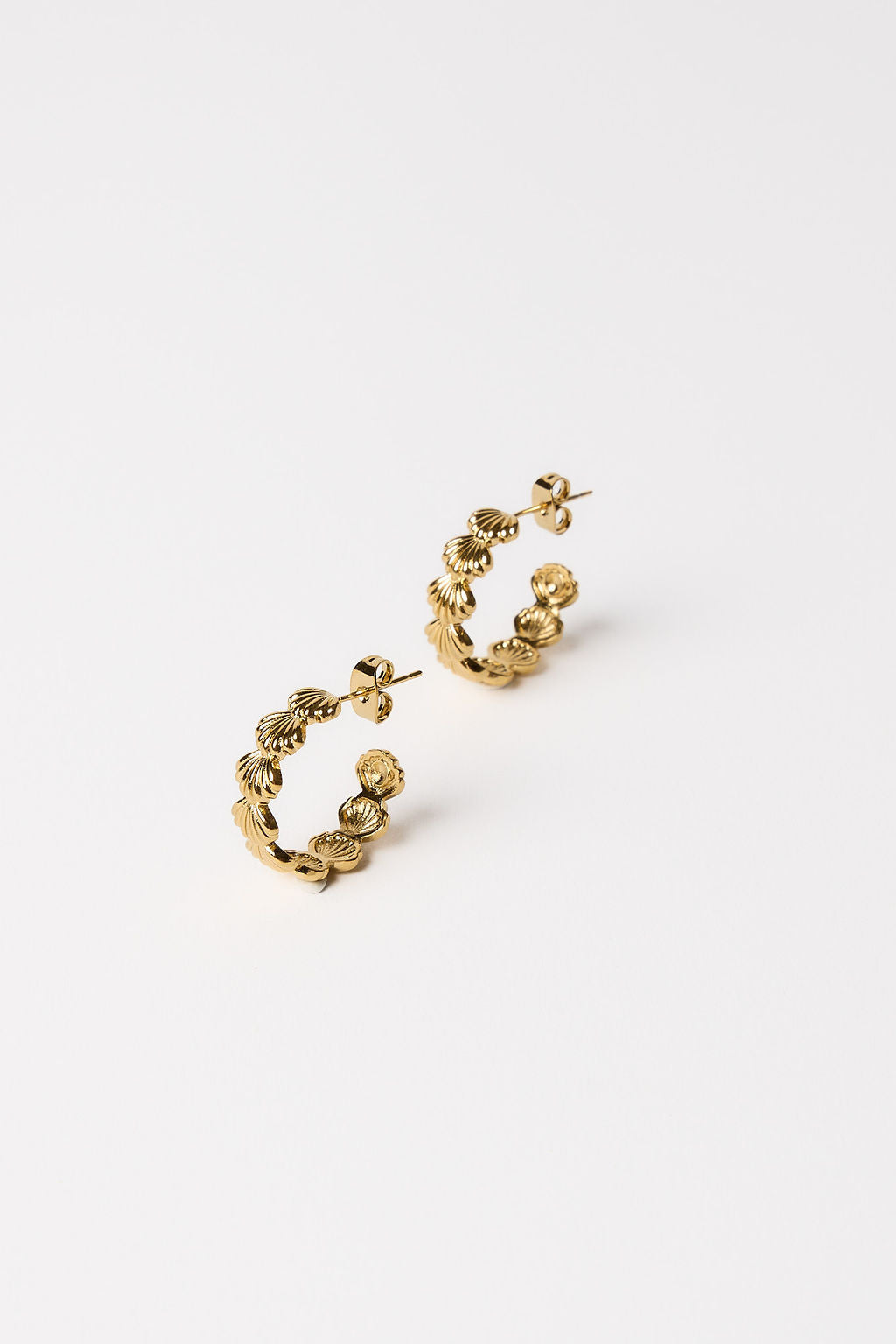 Siren Hoop Earrings Gold - photo 4