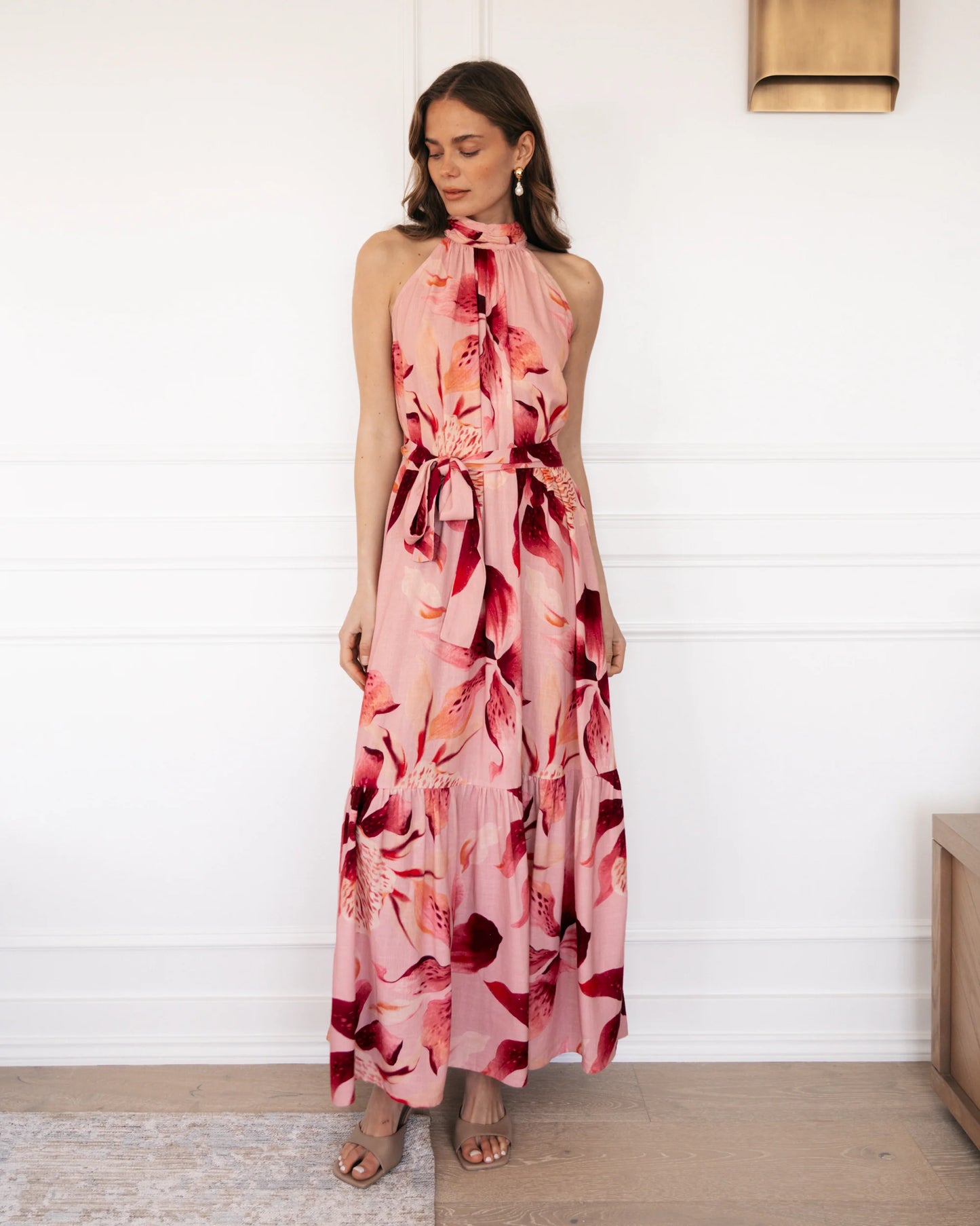 Blush Lily Halter Dress - Blush Lily