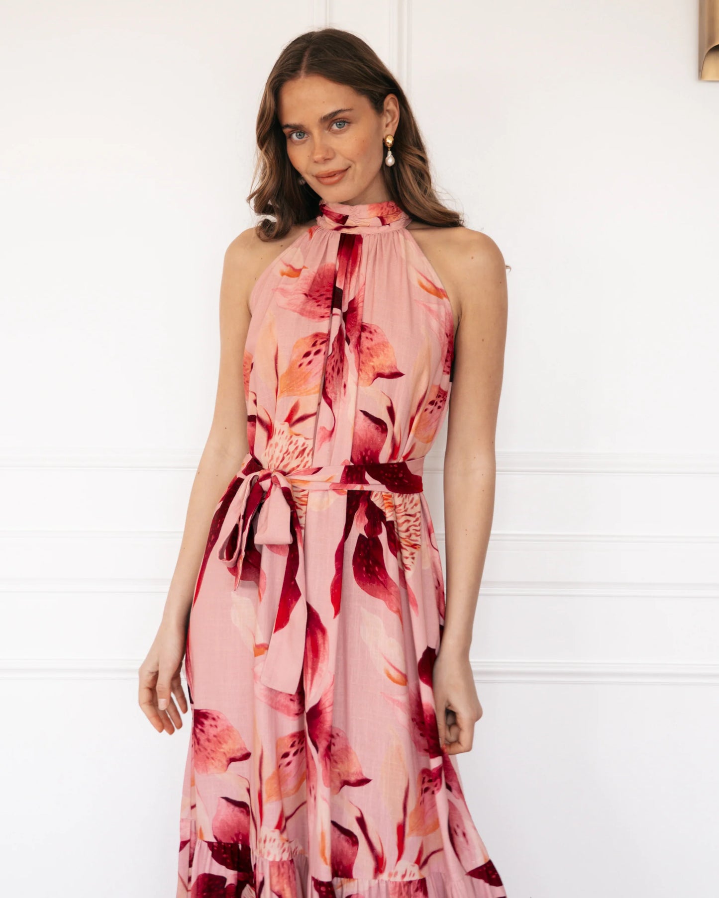 Blush Lily Halter Dress - Blush Lily