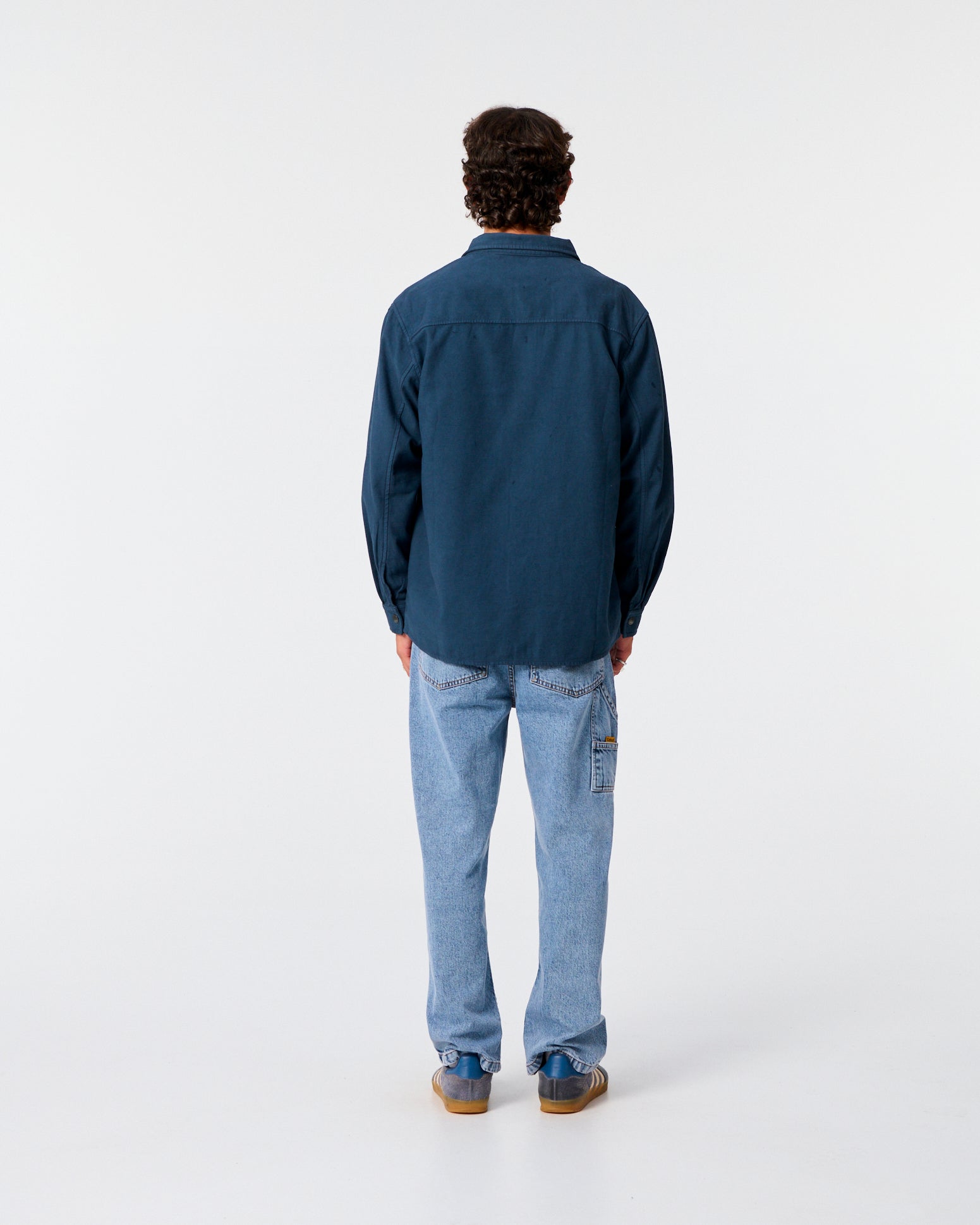 Sun Cured Overshirt - Worker Blue - photo 3