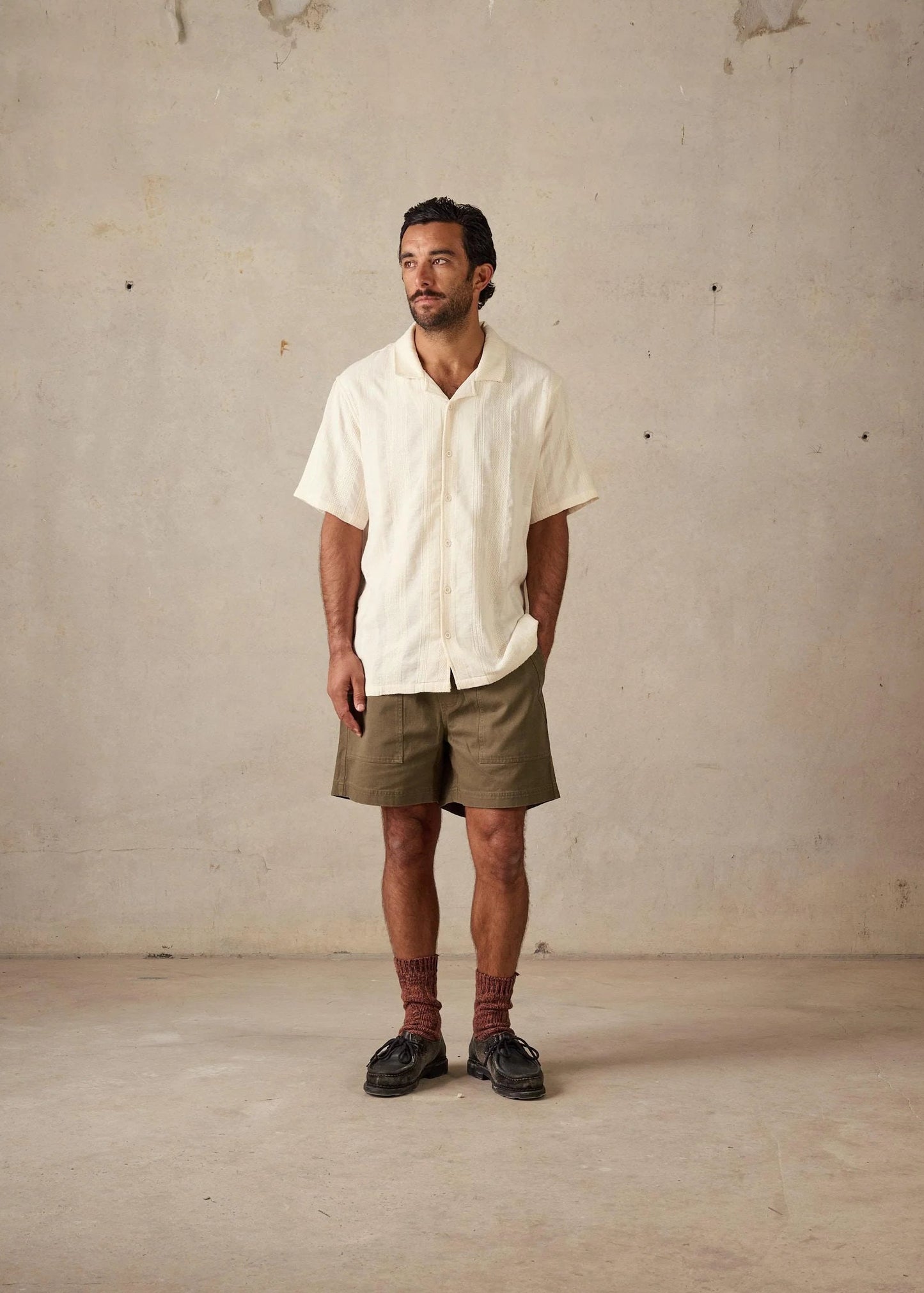 Holiday Collar Shirt - Chalk
