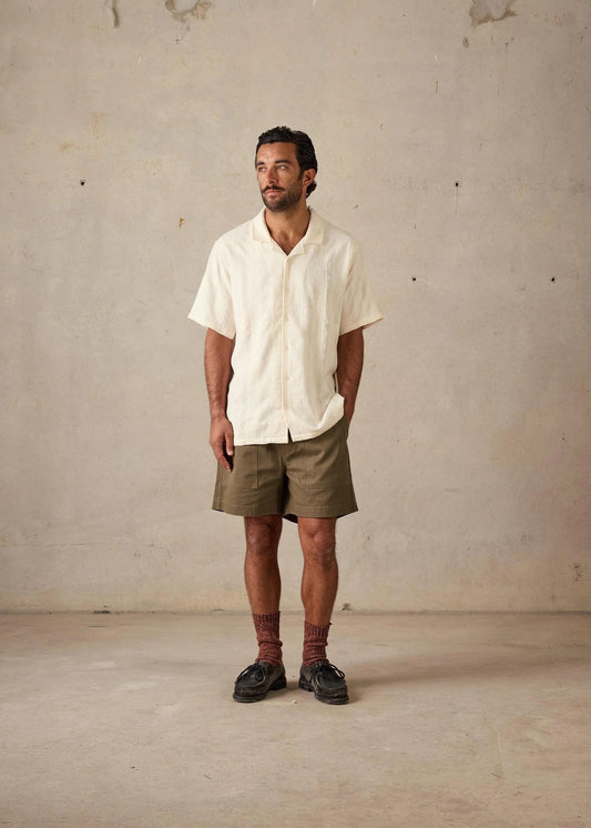 Holiday Collar Shirt - Chalk