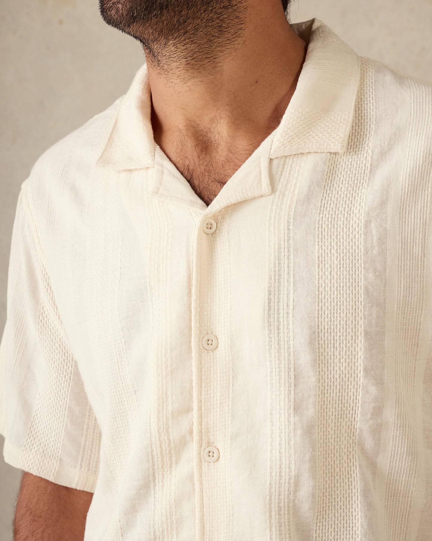 Holiday Collar Shirt - Chalk