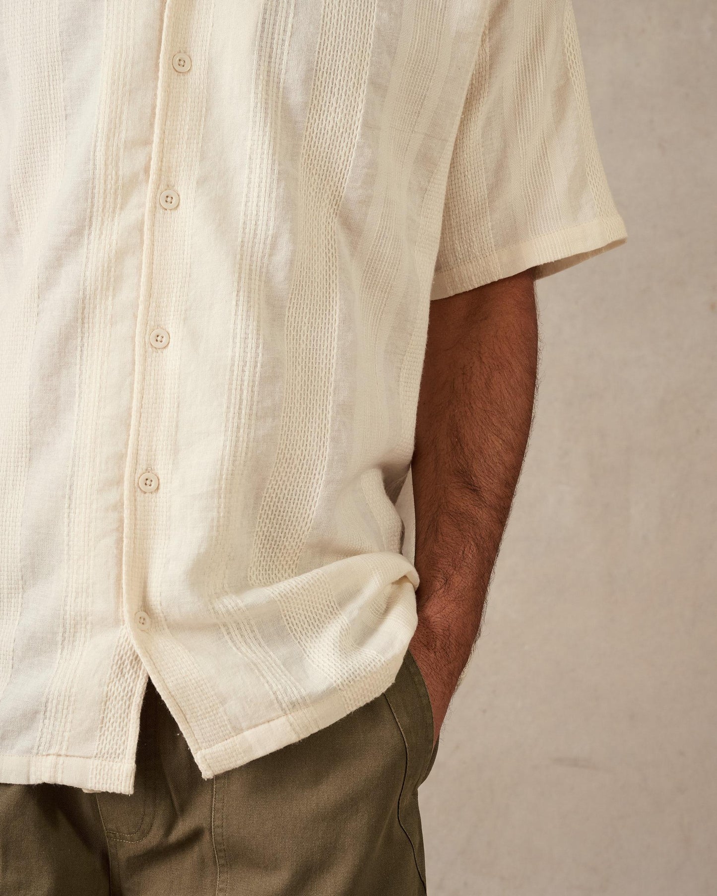 Holiday Collar Shirt - Chalk