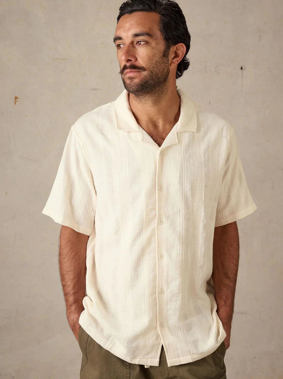 Holiday Collar Shirt - Chalk