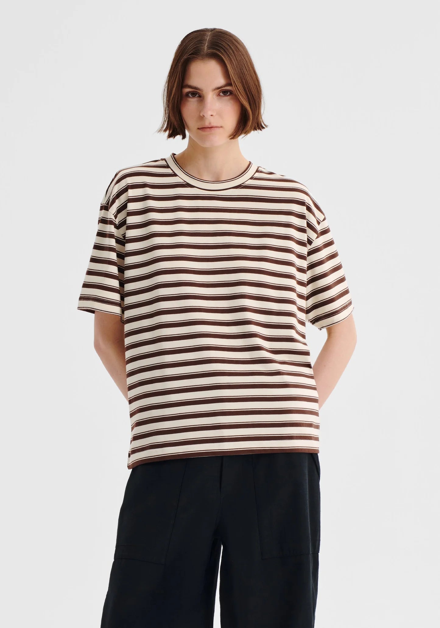 Jericho Stripe Tee - Expresso