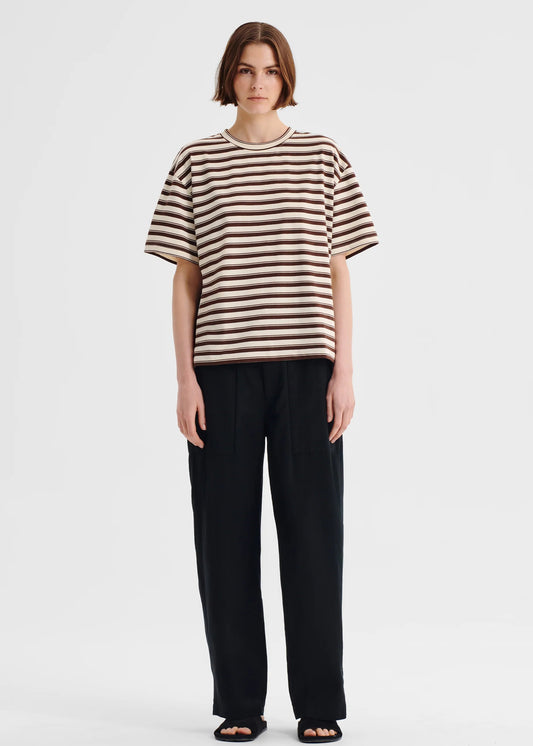 Jericho Stripe Tee - Expresso