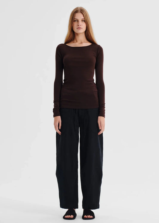 Merino Round Neck - Espresso