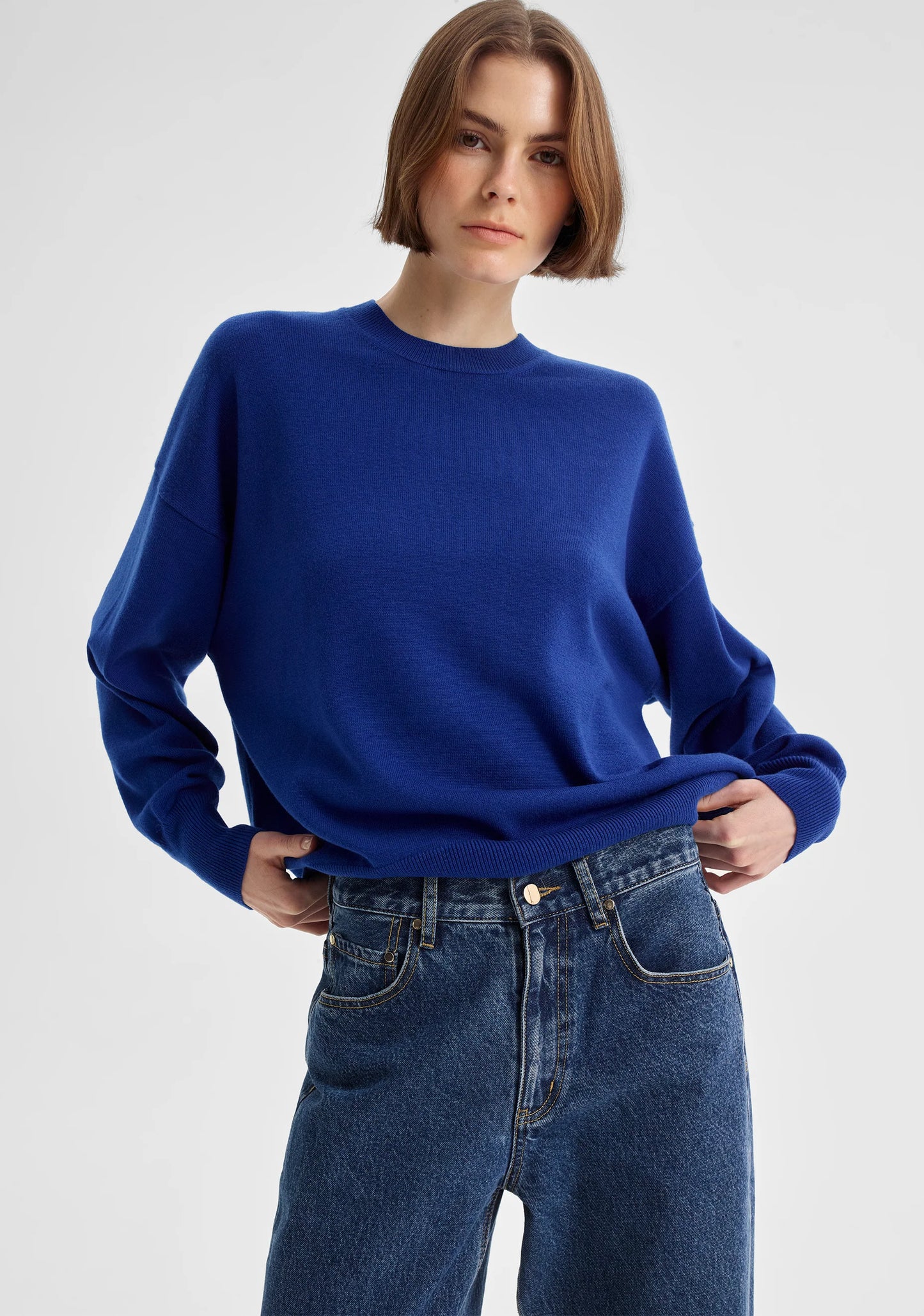 Payton Round Neck Merino Knit Pullover