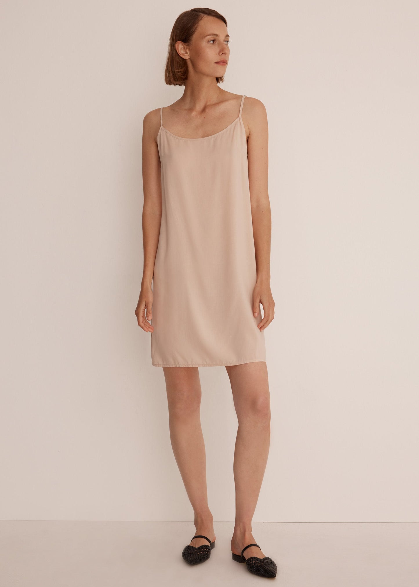 Oden Slip Dress - Nude