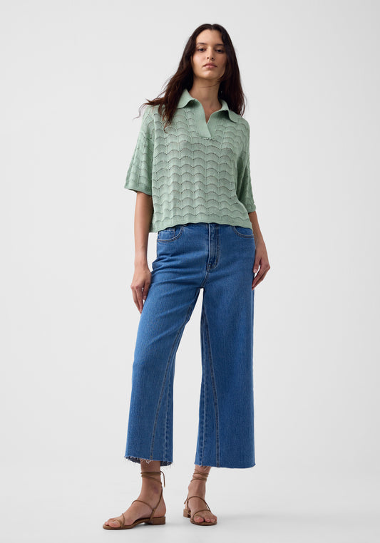 Calista Knit Top - Mint