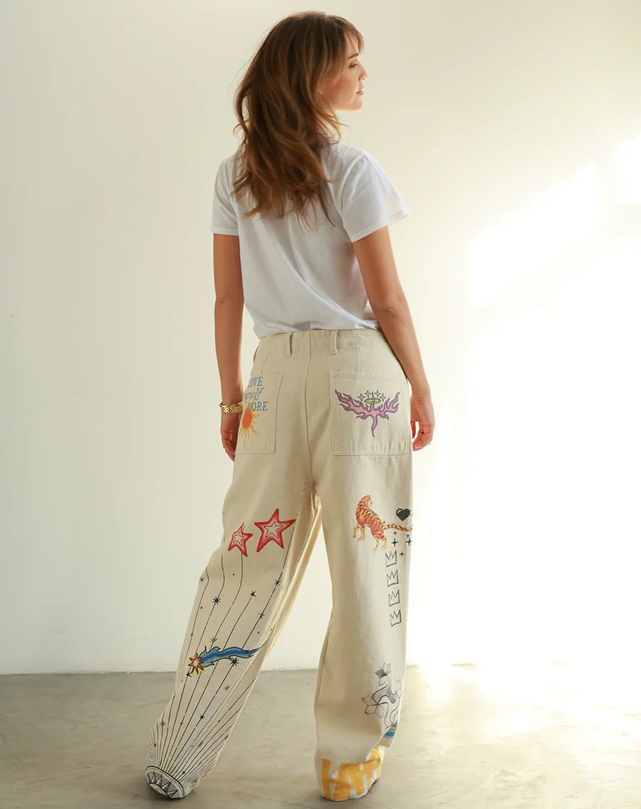 Natural Rio Chino Baggy Pants - Natural