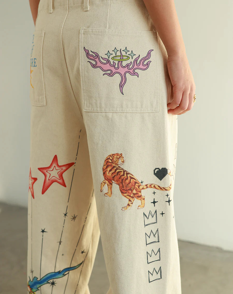 Natural Rio Chino Baggy Pants - Natural