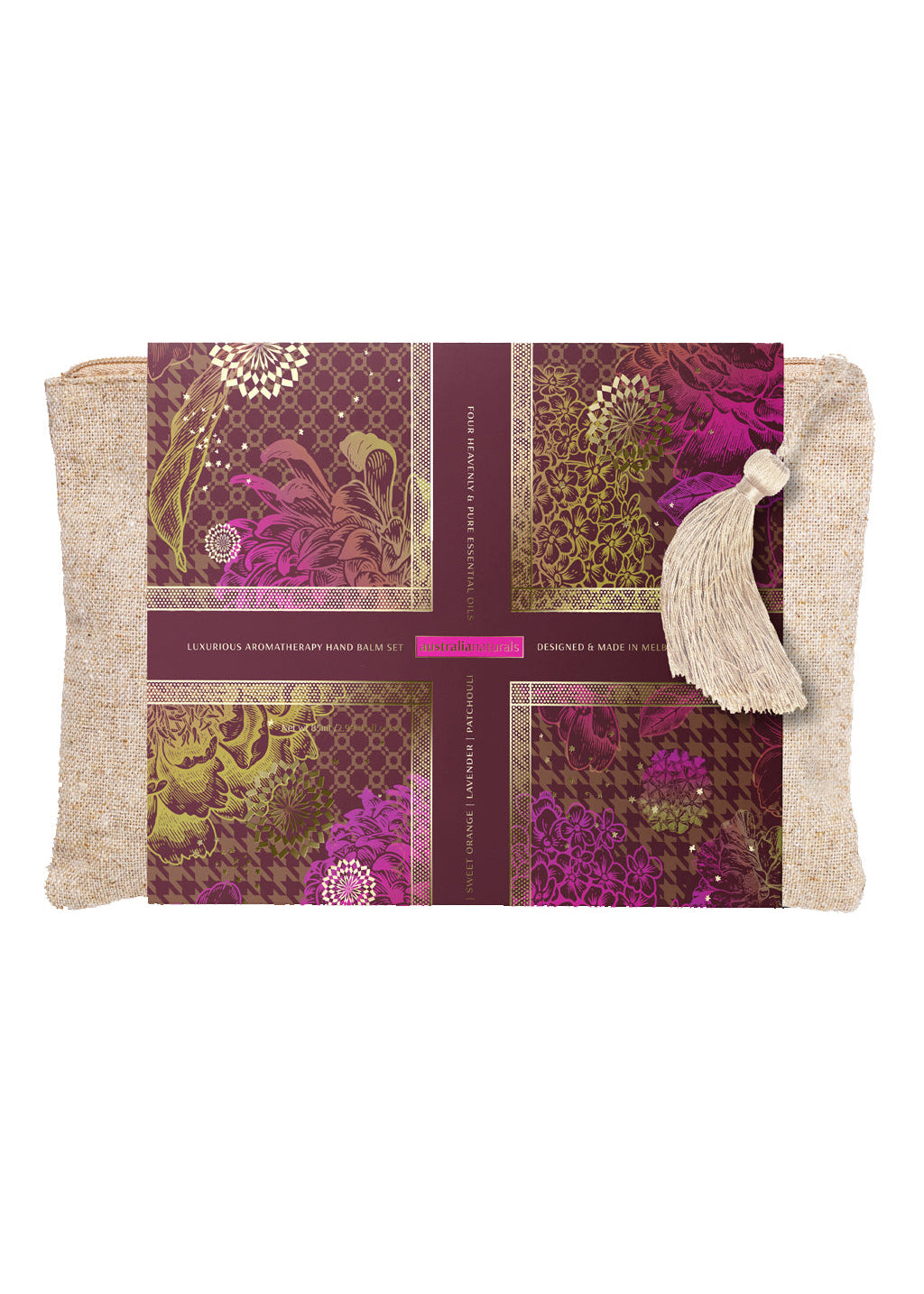 Halcyon Days Magenta Hand Balm Gift Set 4 x 50ml