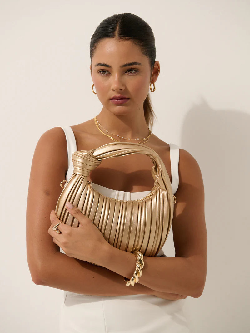 Amareto Knotted Glow Party Bag - Gold