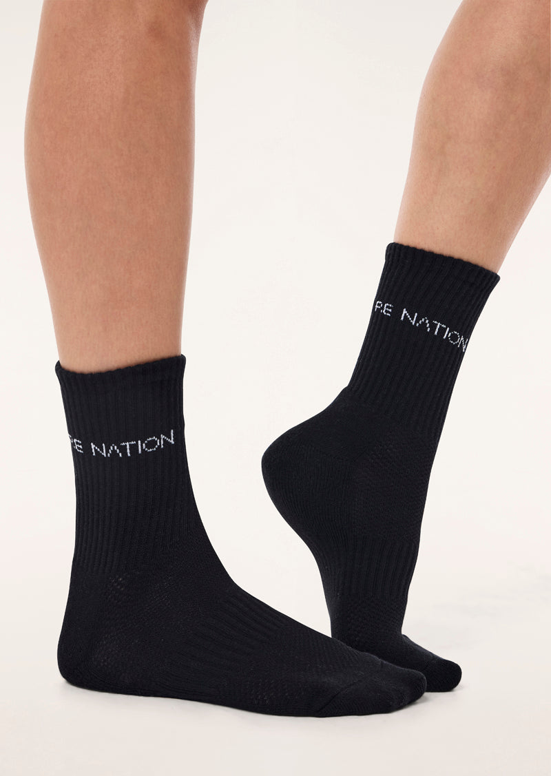 Signature Sock - Optic White/Black