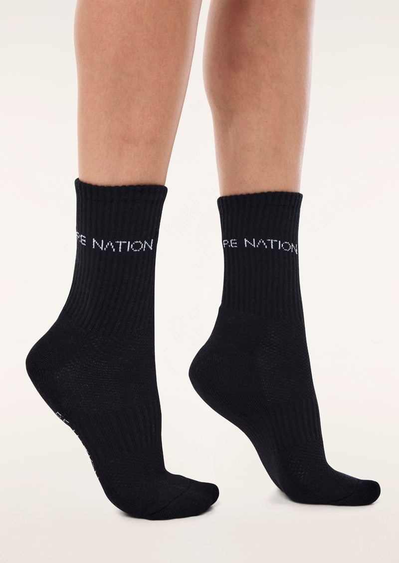 Signature Sock - Optic White/Black