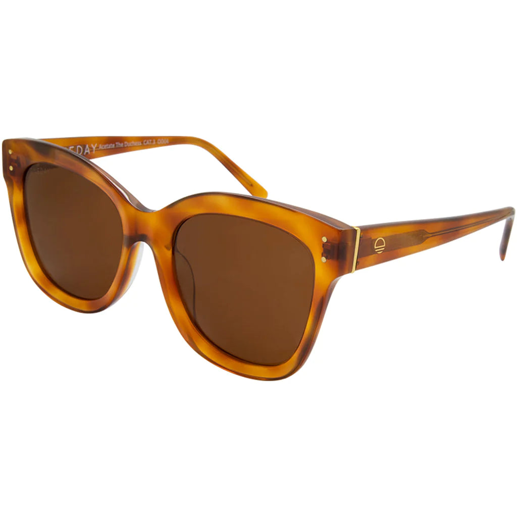 The Duchess Sunglass - Honey Brown