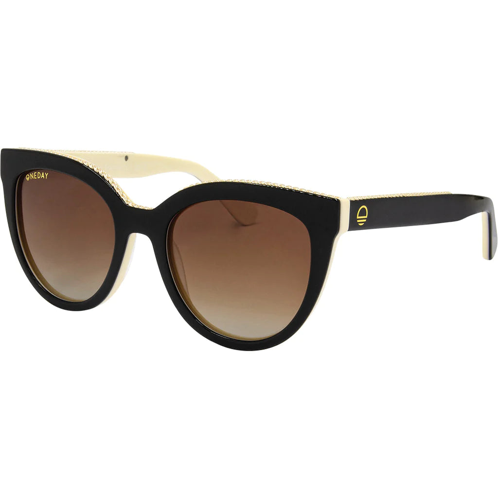 Chain Reaction Polarised Sunglass - Black / Brown