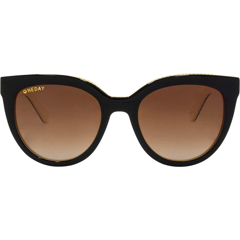 Chain Reaction Polarised Sunglass - Black / Brown