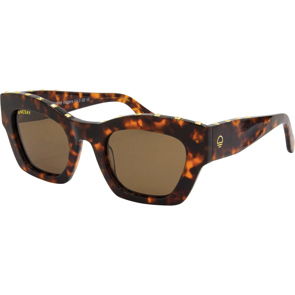 Shooting Daggers Sunglass - Tort Brown