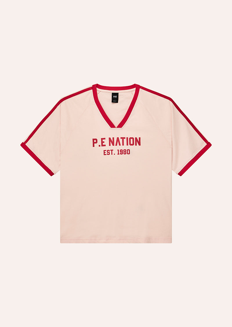 Spinout Baseball Tee - Soft Pink