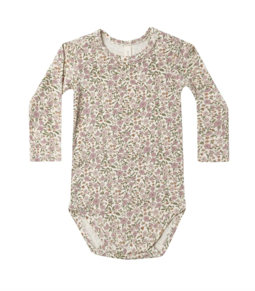 Flower Field Long Sleeve Bodysuit