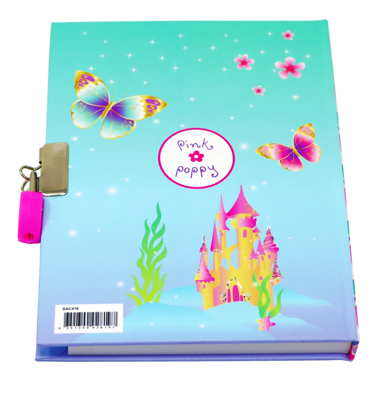 Shimmering Mermaid Strawberry Scented Lockable Diary